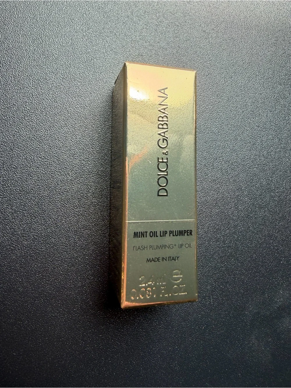 Dolce & Gabbana NEW Gold Mint Oil Lip Plumper Travel Size